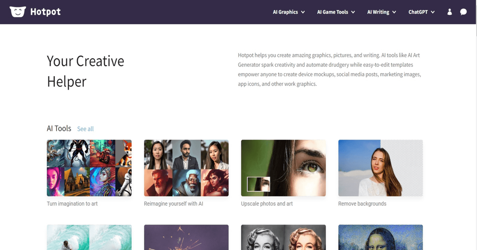 Hotpot.ai - Unleash Your Creative Potential with AI