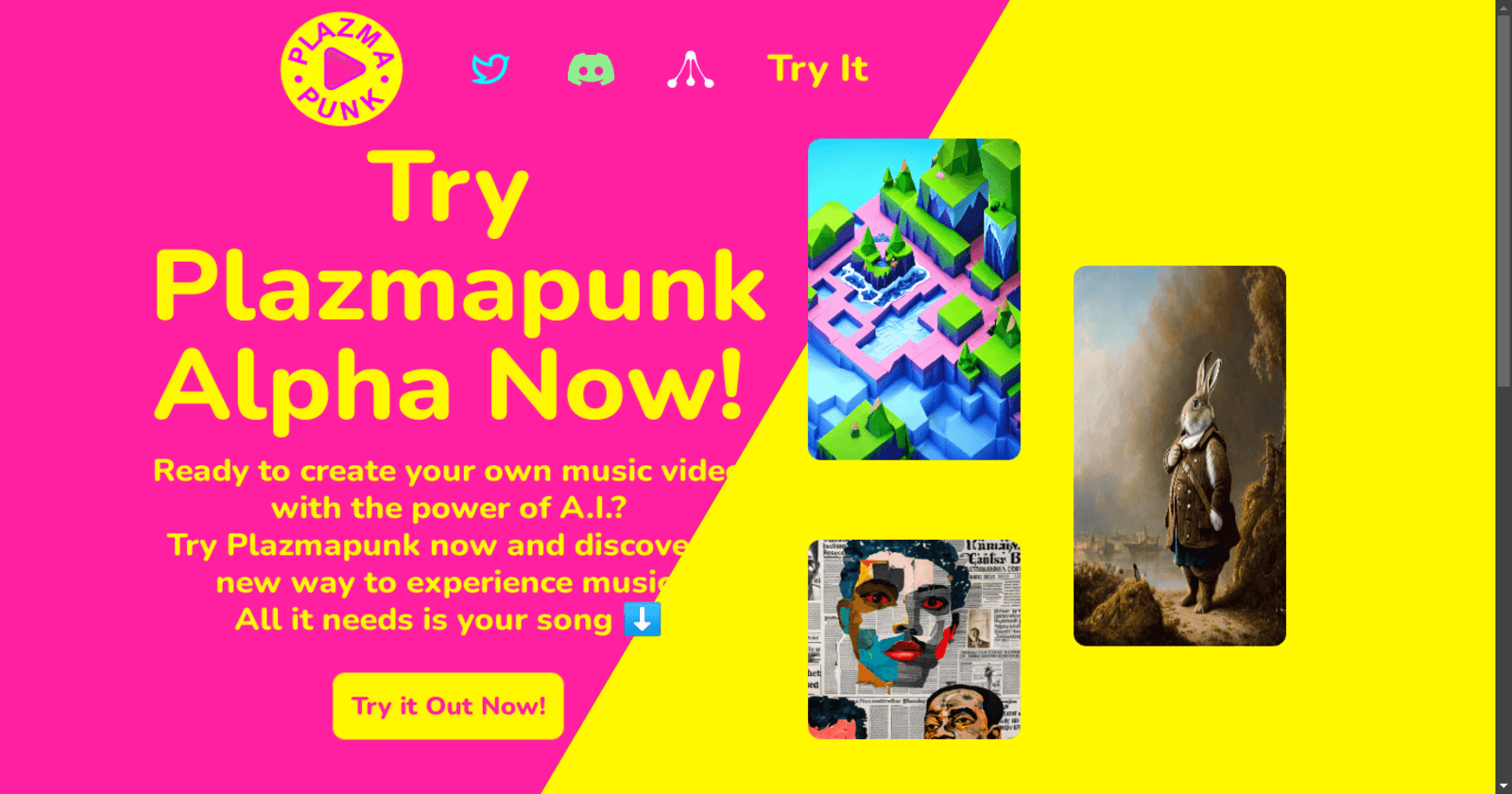 Plazmapunk: Create Mesmerizing Music Videos with the Power of A.I.