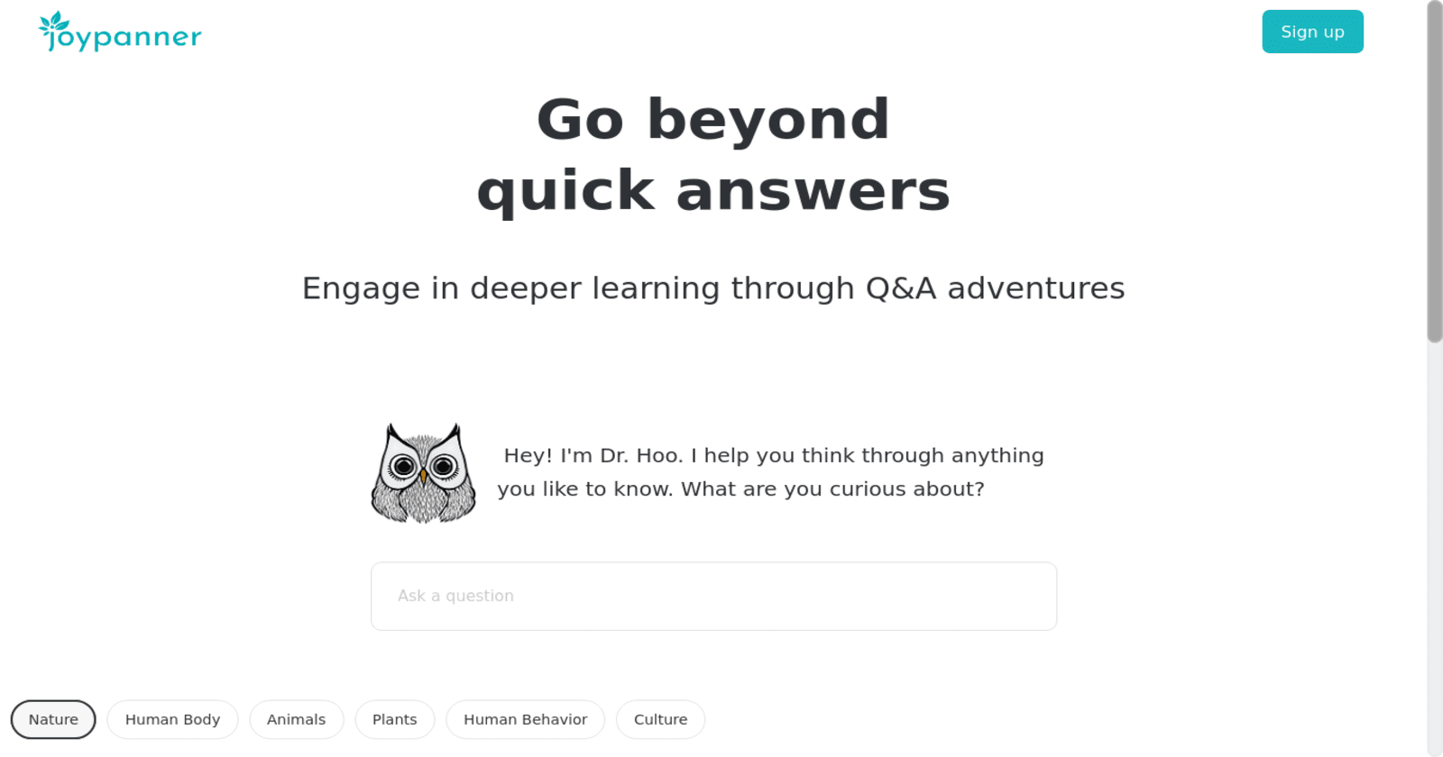 Joypanner: Dive into the World of Deep Learning and Curiosity