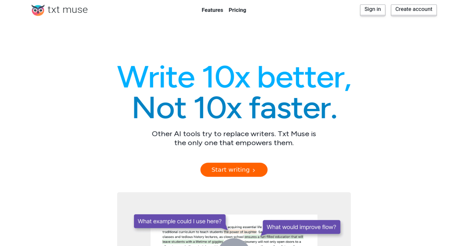 Empower Your Writing with Txt Muse: Unleash Your Potential with AI-Driven Text Editing