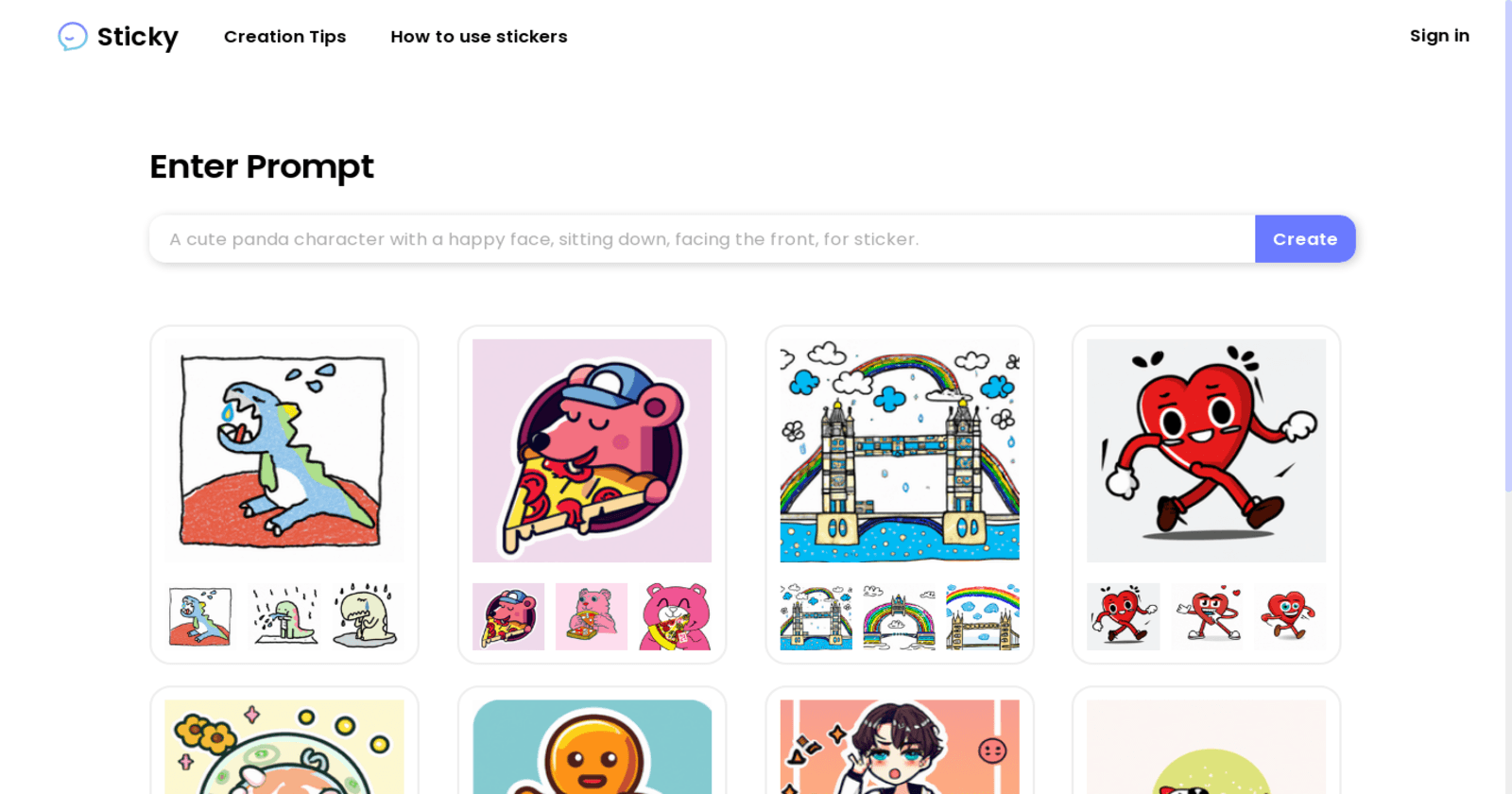 Sticky - Unleashing Your Creativity with AI-Powered Stickers