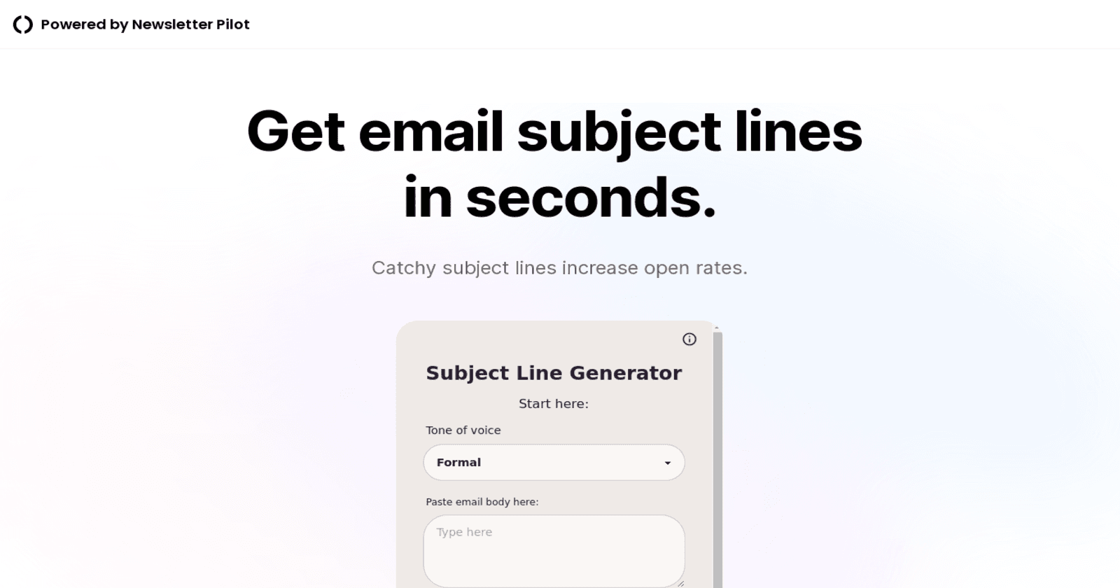 Boost Your Open Rates with the AI-Powered Subject Line Generator