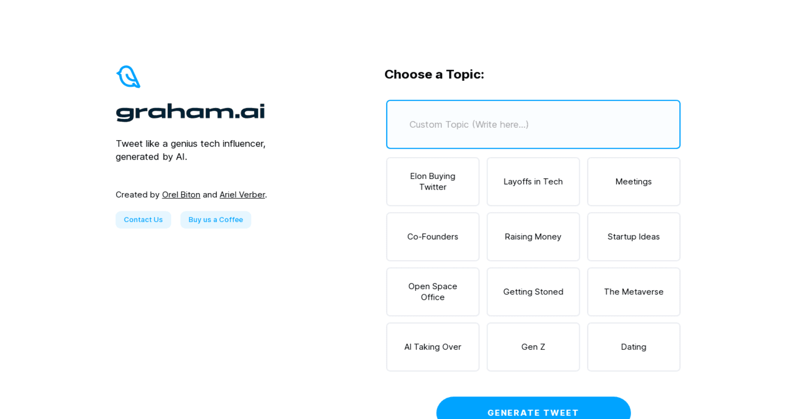 Introducing Graham.AI: Your Tech Tweet Generator