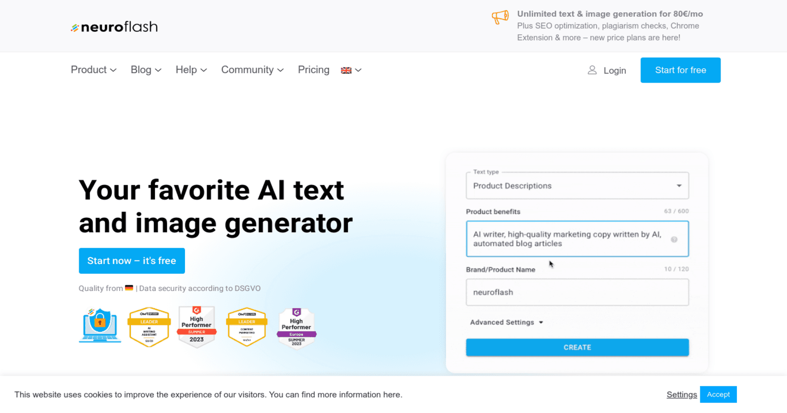 Unlock Your Creativity with Neuroflash - Your Favorite AI Text and Image Generator