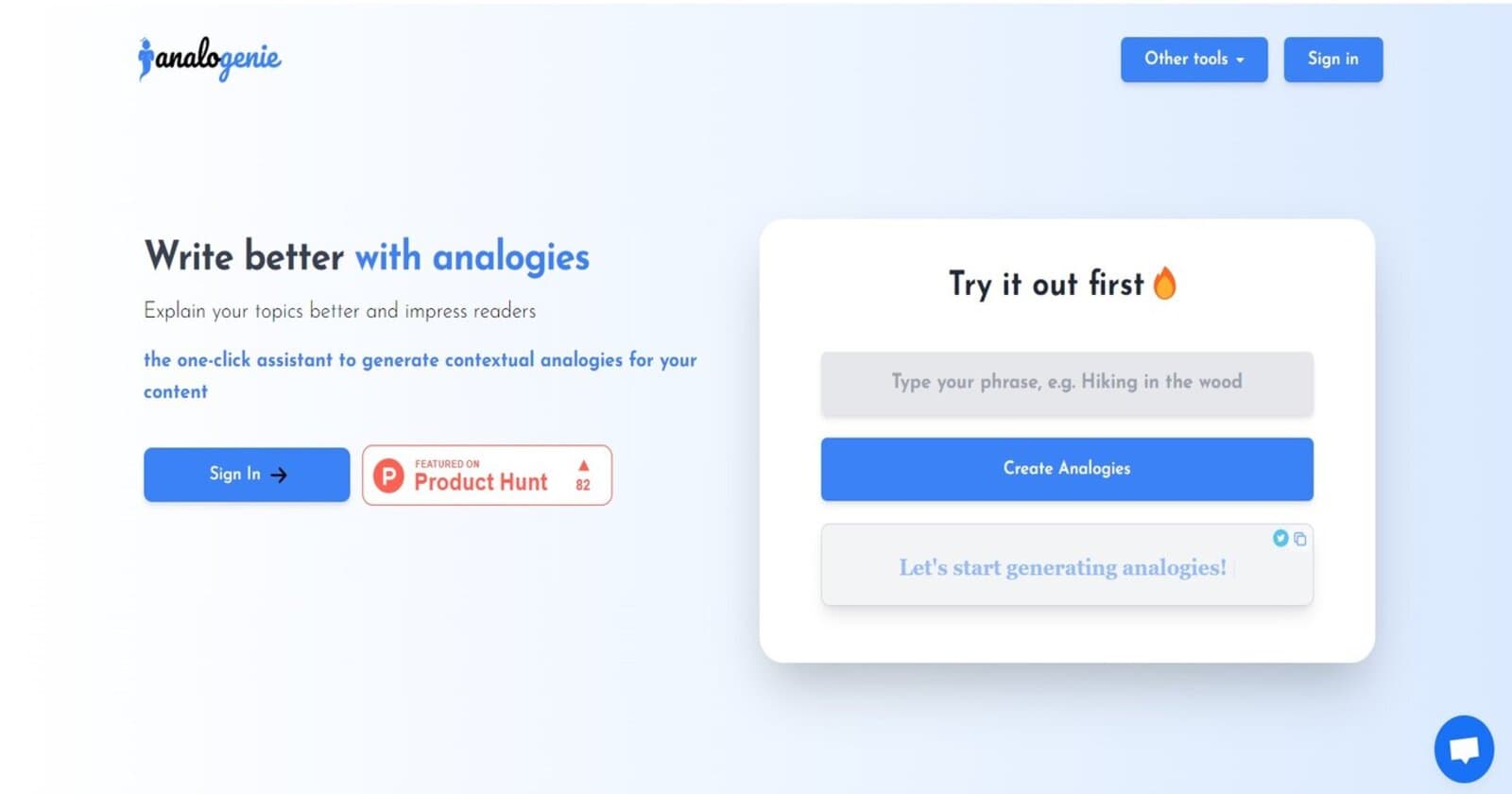 Unlocking Creative Writing: A Deep Dive into Analogenie - Your AI Analogy Generator