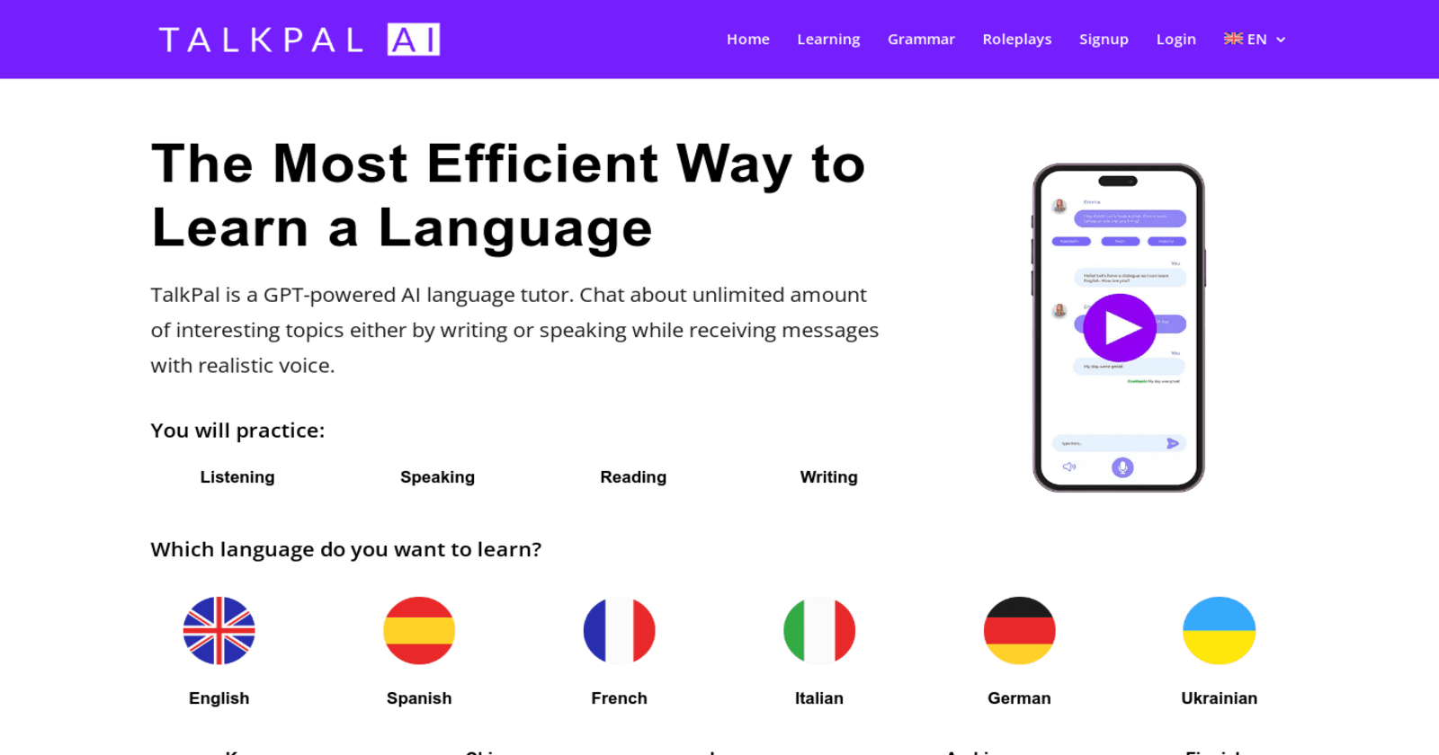 TalkPalAI : The Ultimate AI-Powered Language Learning Experience