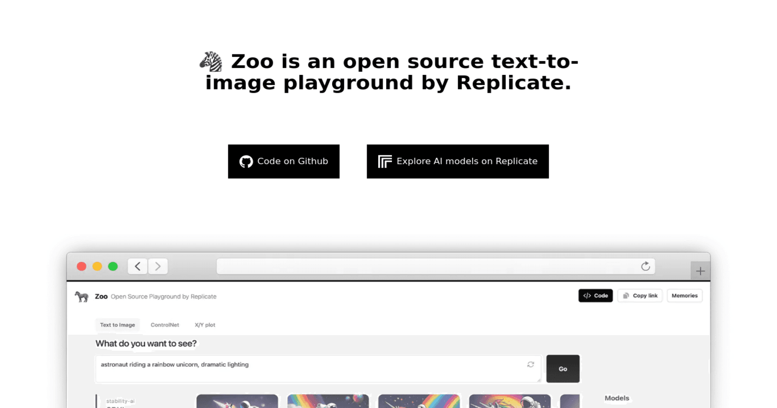 Exploring Zoo - Replicate's Open Source Text-to-Image Playground